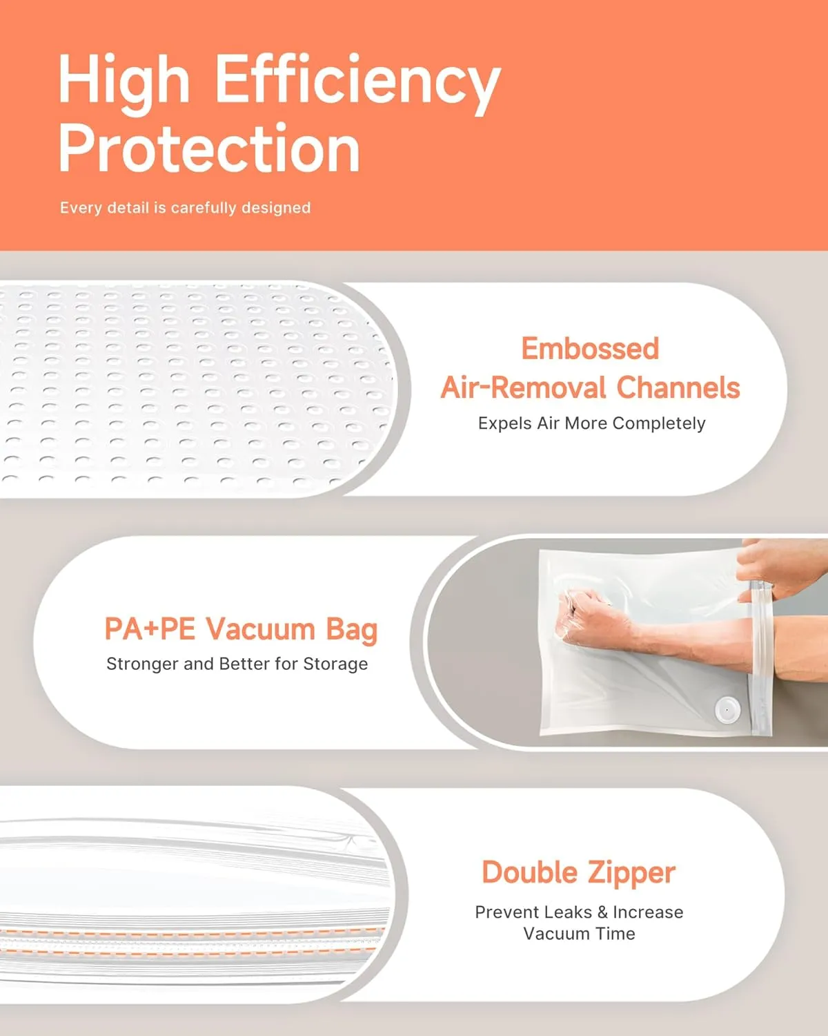 Filament Storage Bags with Auto Pump, 20 Extra Large Upgrade Valve Bags (14.9 * 13 inch) Plus 20 Desiccants and 5 Clips, Extra Large Filament Vacuum Bags Designed for Bambulab Reusable Spool