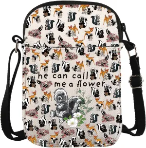 Flower Crossbody Bag Flower Bambi Cartoon Characters Gift He Can Call Me A Flower Gift For Women
