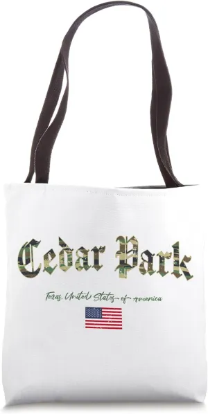 Flower Mound Gothic Design Camouflage Version Tote Bag