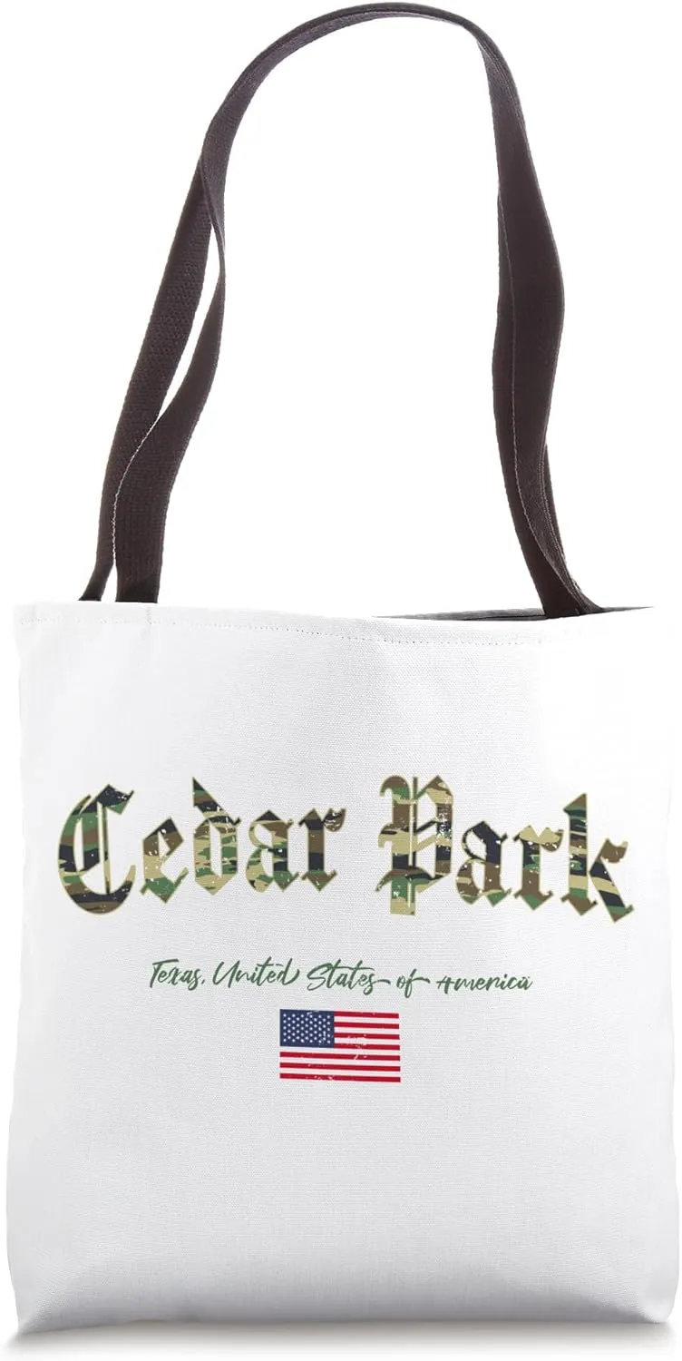 Flower Mound Gothic Design Camouflage Version Tote Bag