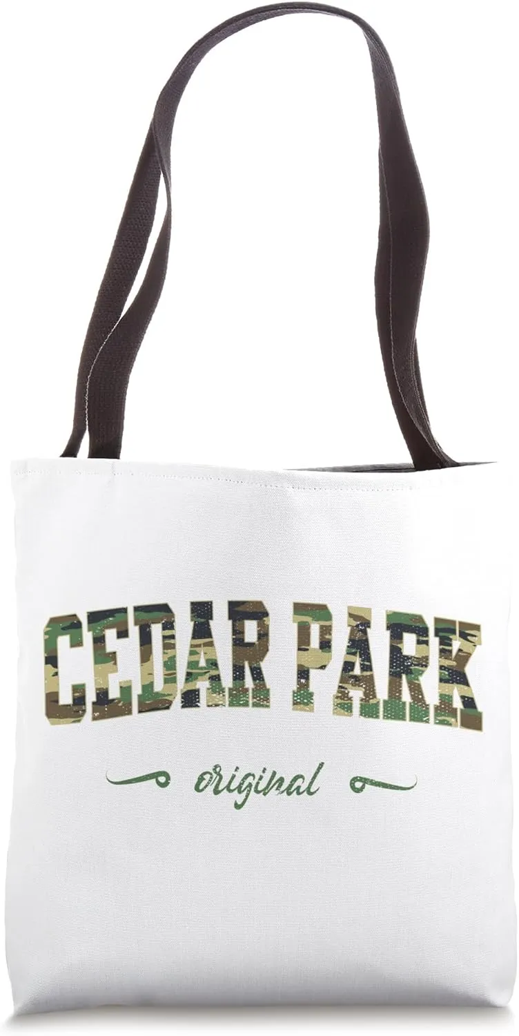 Flower Mound Gothic Design Camouflage Version Tote Bag