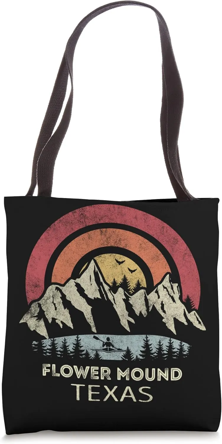 Flower Mound Texas Mountain Sunset Sunrise Kayaking Tote Bag