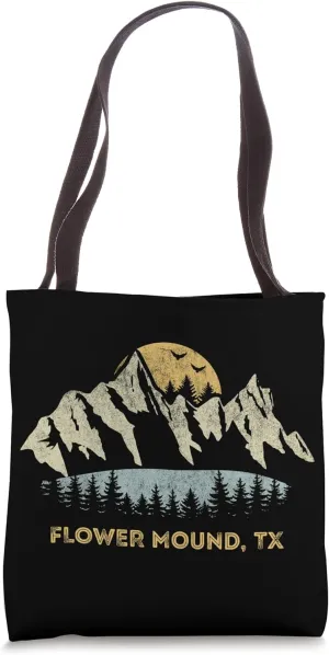 Flower Mound Texas Mountain Sunset Sunrise TX Tote Bag