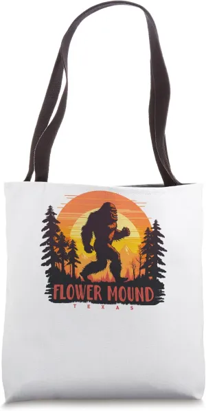 Flower Mound Texas Sasquatch Tote Bag