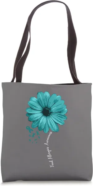 Food Allergies Awareness Warrior Pretty Ribbon Tote Bag