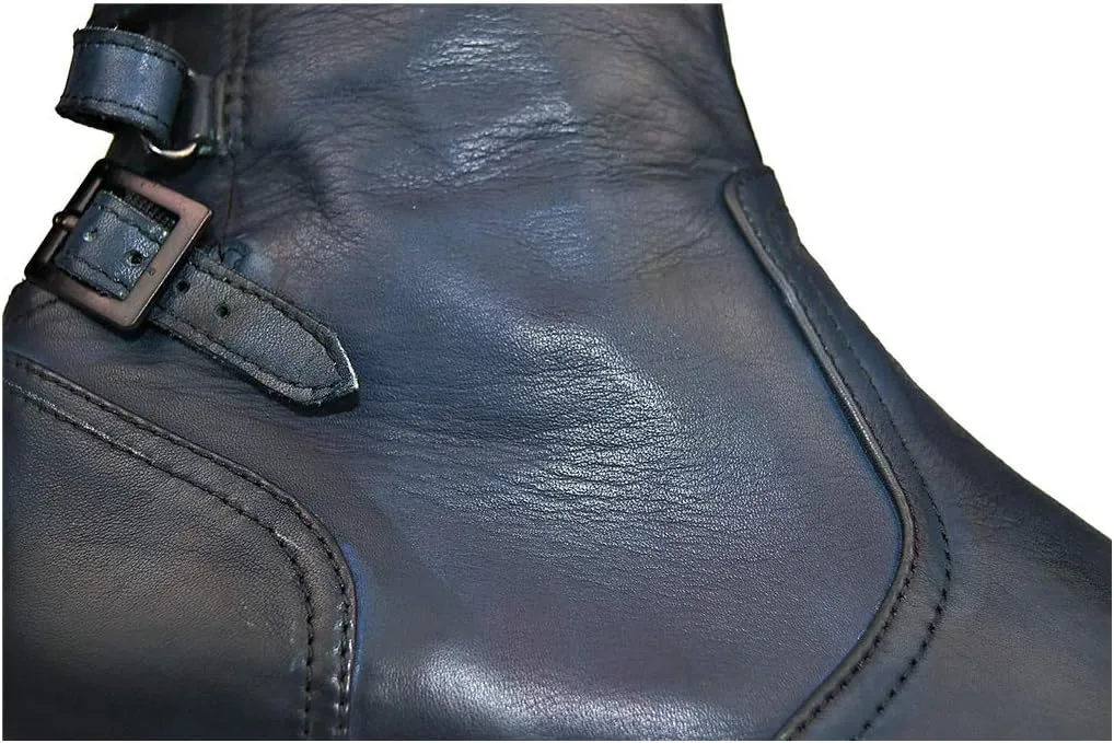 For Men Ankle Boots Mens Zip Pointed Belt Boots Holiday Business Club Party For Office Genuine Pure Leather The First Layer Of Cowhide