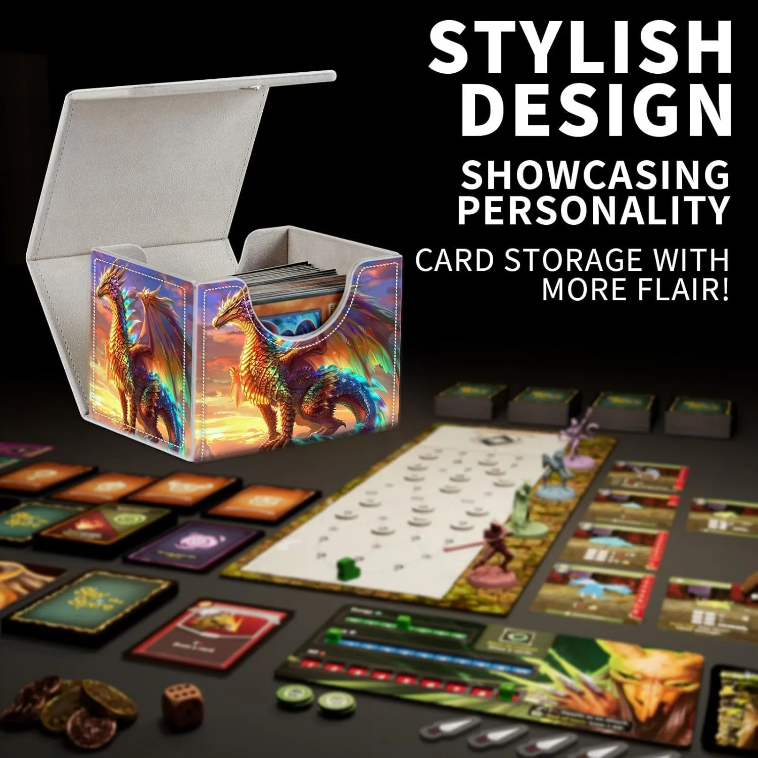 for MTG Card Storage - High Capacity Anime Card Sleeves, Commander Decks, Dragon