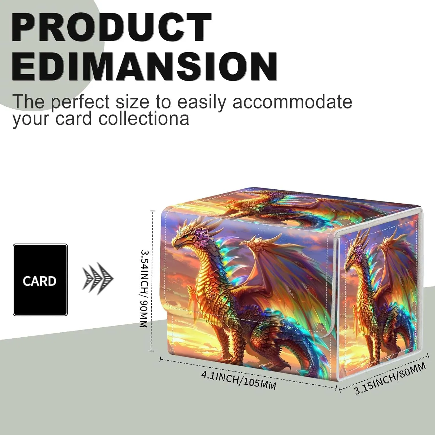 for MTG Card Storage - High Capacity Anime Card Sleeves, Commander Decks, Dragon