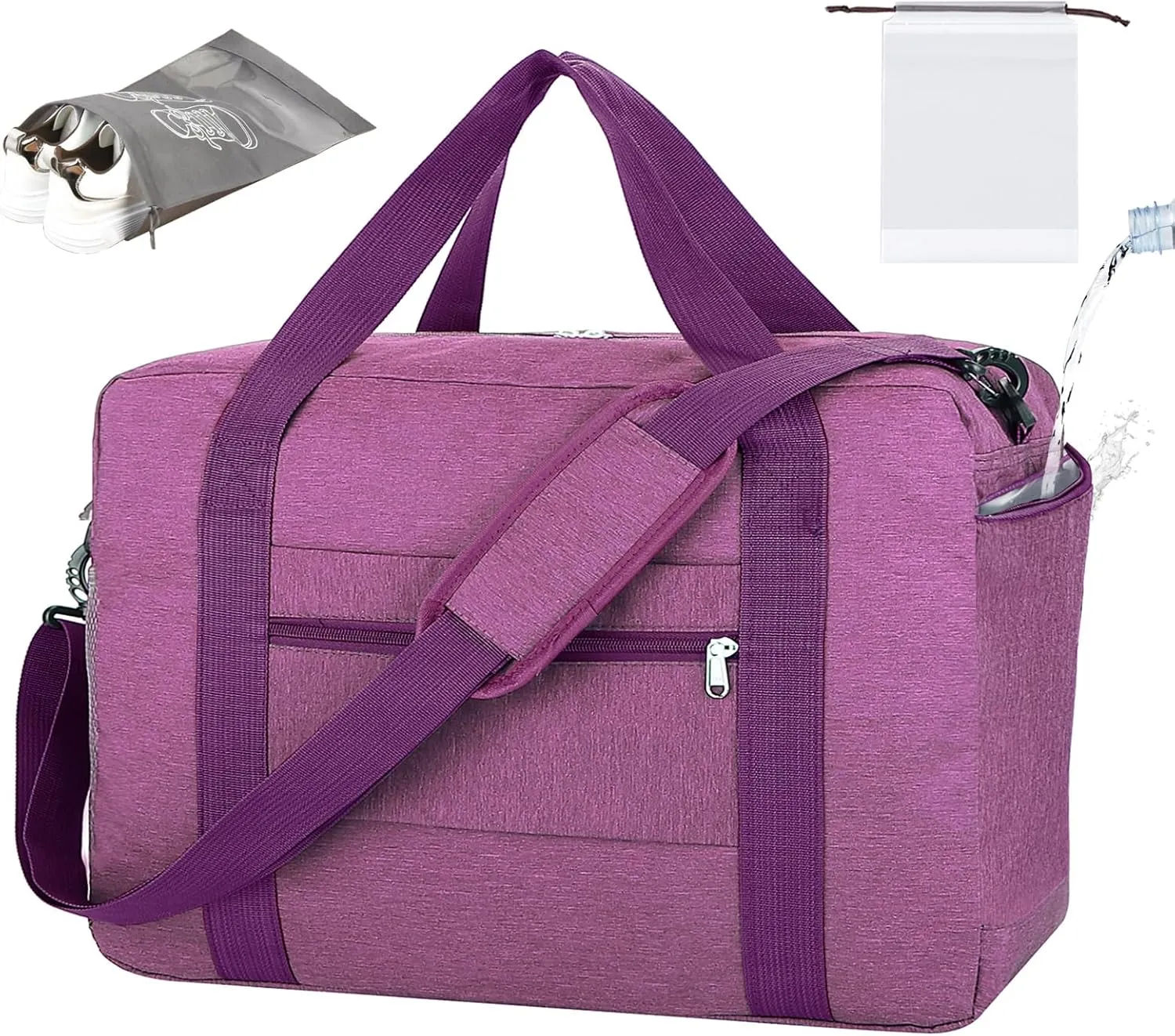 For Spirit Airlines Personal Item Bag 18x14x8 with Wet Pocket Foldable Travel Duffel Bag Underseat Carry on for Men & Women
