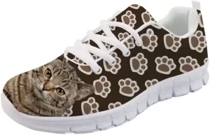 Forchrinse Hawaiian Corgi Palm Running Shoes for Men Women Soft Sports Gym Jogging Athletic Shoes