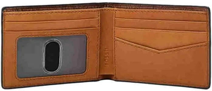 Fossil Men's Anderson Leather Slim Minimalist Bifold Front Pocket Wallet