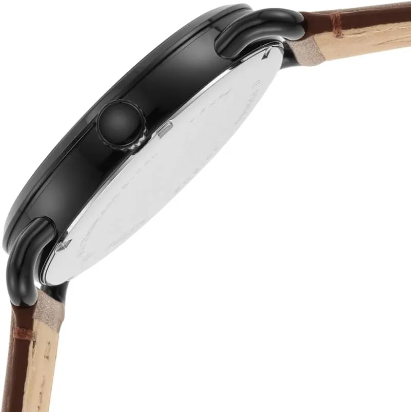 Fossil Men's Copeland Quartz Stainless Steel and Leather Three-Hand Watch