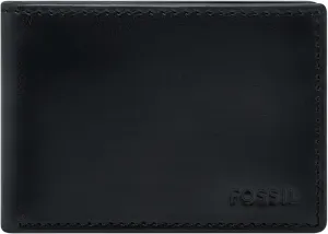 Fossil Men's Front Pocket Wallet, Black, One Size