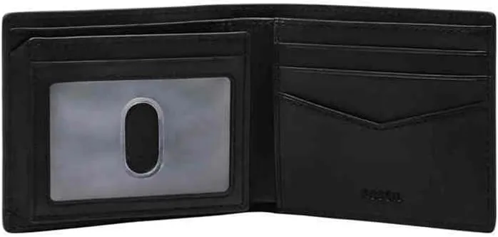 Fossil Men's Leather Bifold with Flip ID Wallet