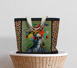 Frida Loves Leopard Print Deluxe Tote 2025
