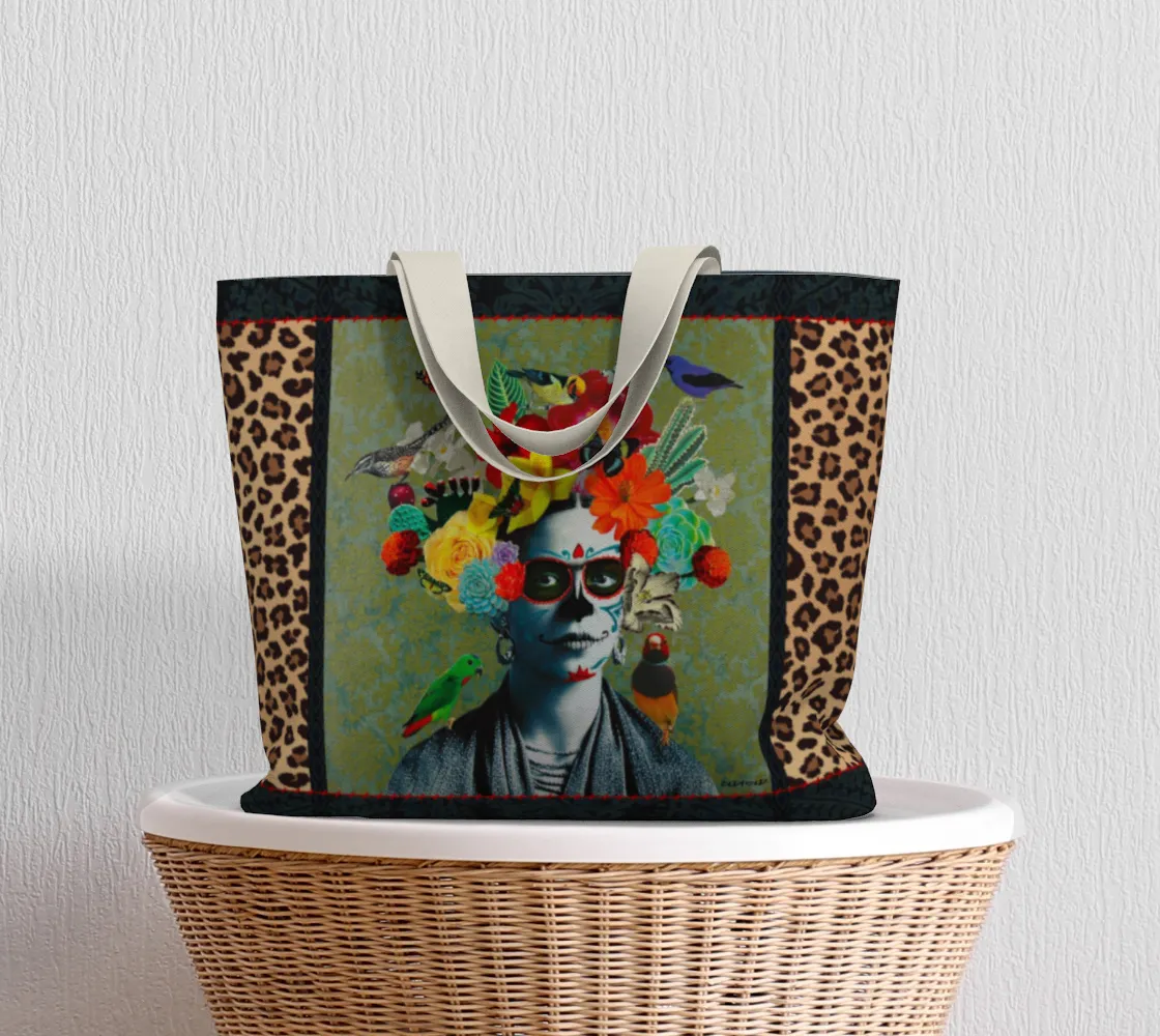 Frida Loves Leopard Print Deluxe Tote 2025