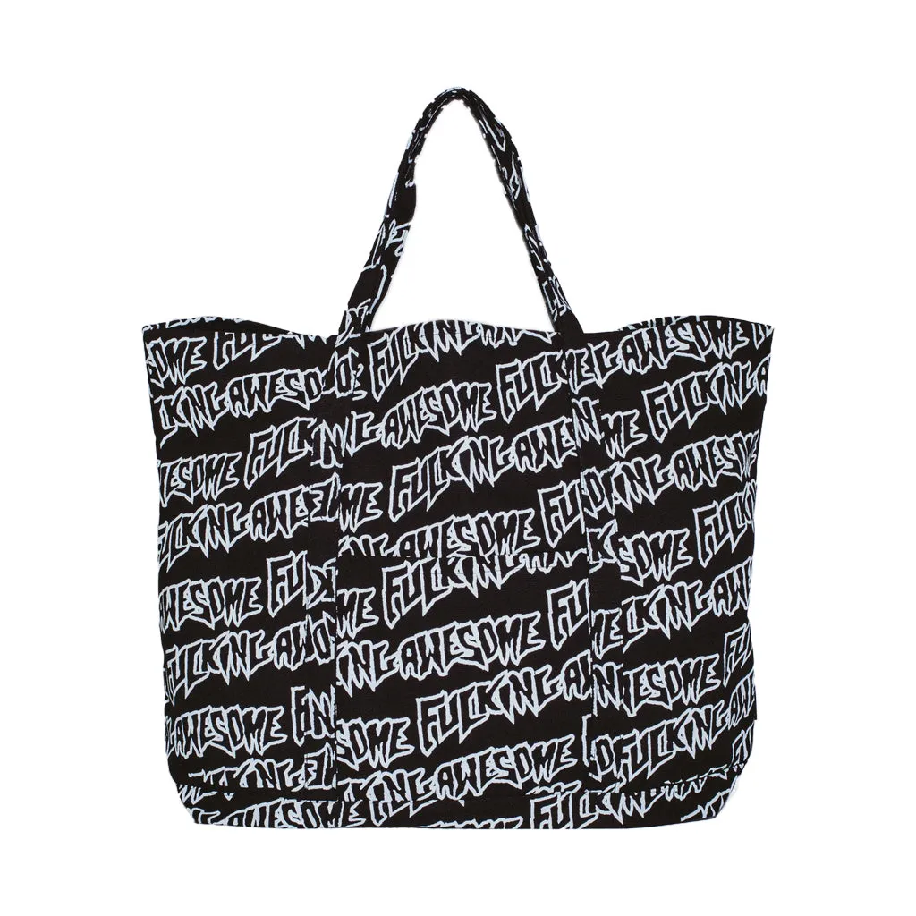 Fucking Awesome - Large Tote Bag - black/white