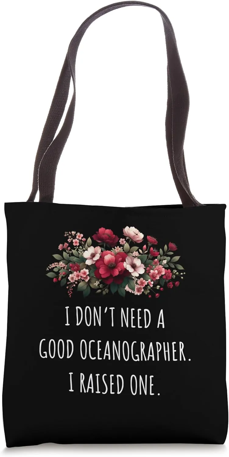 Funny Oceanographer Mom Design, Mom Of Oceanographer Tote Bag