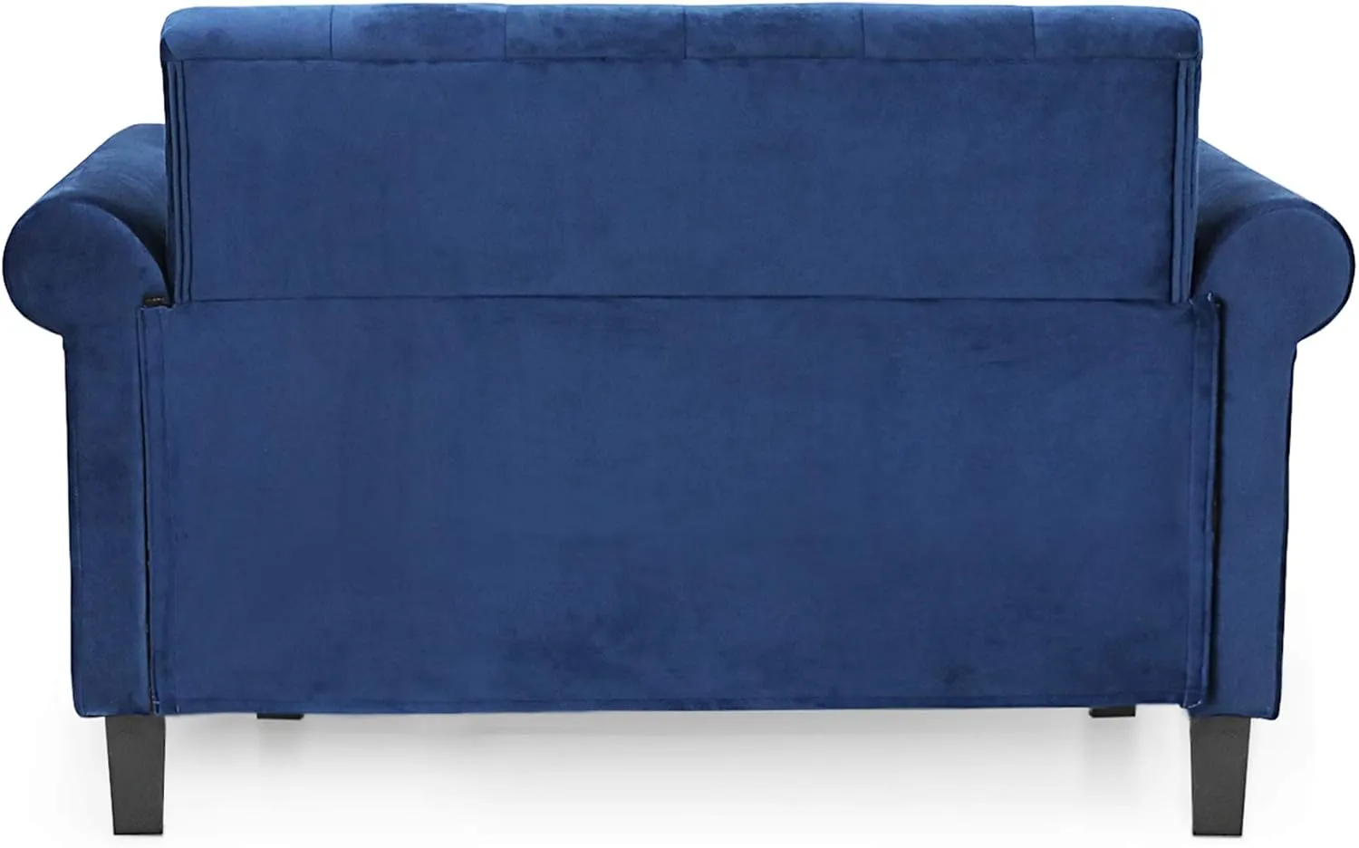 Furinno Bastia Vintage Modern Chesterfield Button Tufted Loveseat/Sofa Couch for Living Room, Navy Velvet