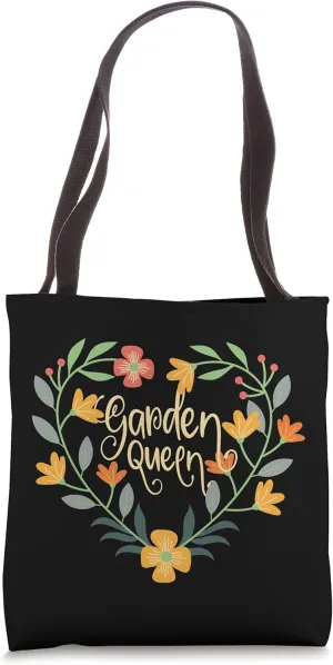 Garden Queen, cute female amateur gardener, flower gardening Tote Bag