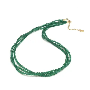 Gempires Green Jade Gemstone Necklace March Birthstone Statement Jewelry Hypoallergenic 18 Inch Gold Plated Dainty Trendy Jewelry Gifts