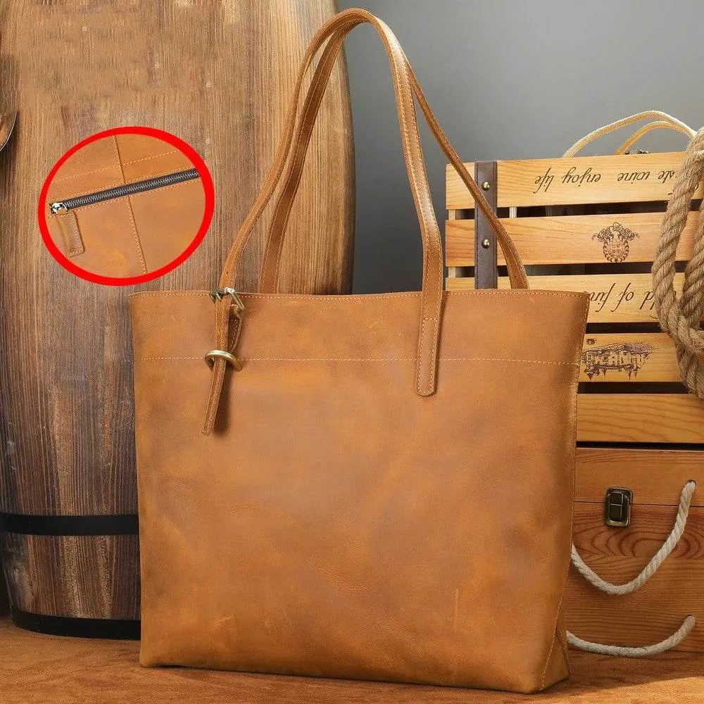 Genuine Leather Business Shoulder Bag for Documents Messenger Bag