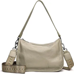 Genuine Leather Crossbody Bag Womens Lightweight Shoulder Purse ladies Small Hobo Handbag