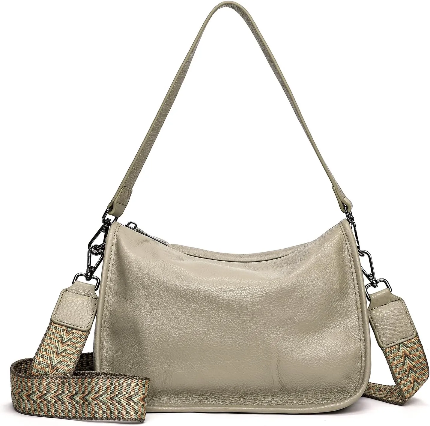 Genuine Leather Crossbody Bag Womens Lightweight Shoulder Purse ladies Small Hobo Handbag