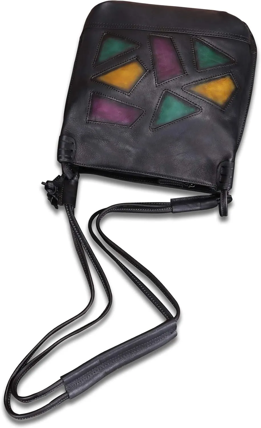Genuine Leather Crossbody Purses for Women Satchel Purses Vintage Handmade Shoulder Bag Cowhide Handbags