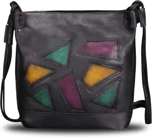 Genuine Leather Crossbody Purses for Women Satchel Purses Vintage Handmade Shoulder Bag Cowhide Handbags