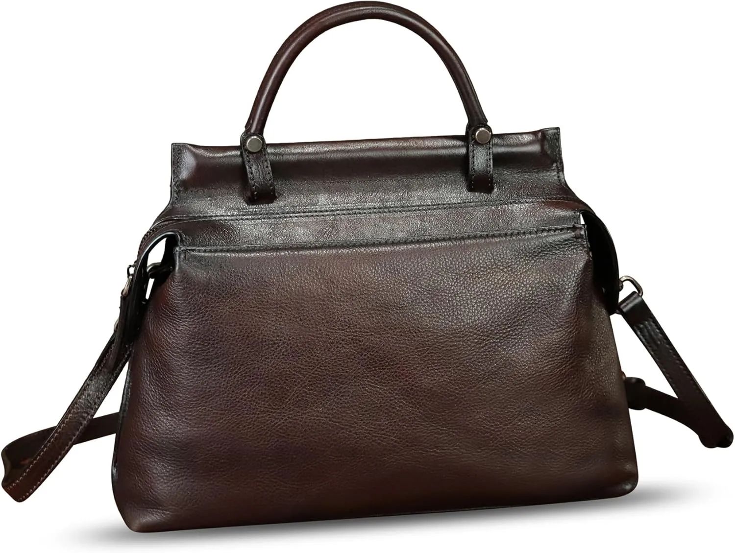 Genuine Leather Handbag for Women Retro Leather Crossbody Bag Pouch Vintage Handbag Purse Ladies Satchel