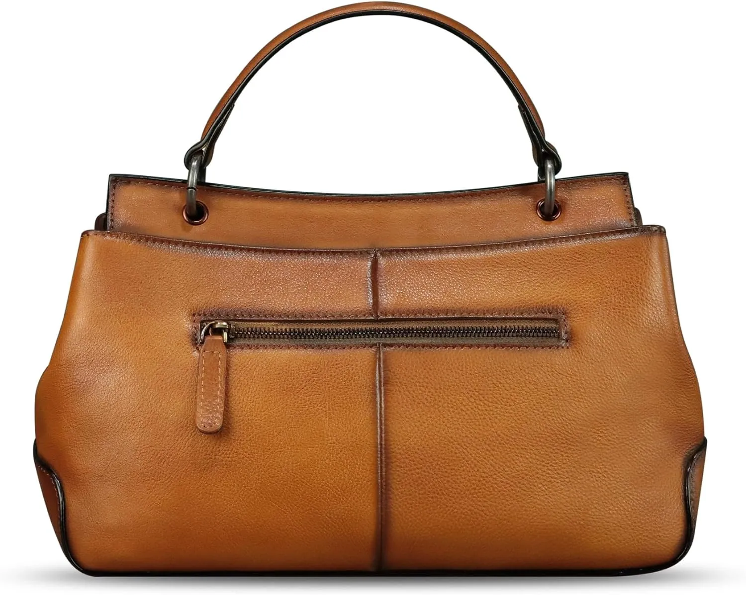 Genuine Leather Handbag Satchel for Women Retro Leather Crossbody Bag Pouch Vintage Ladies Handbag Purse