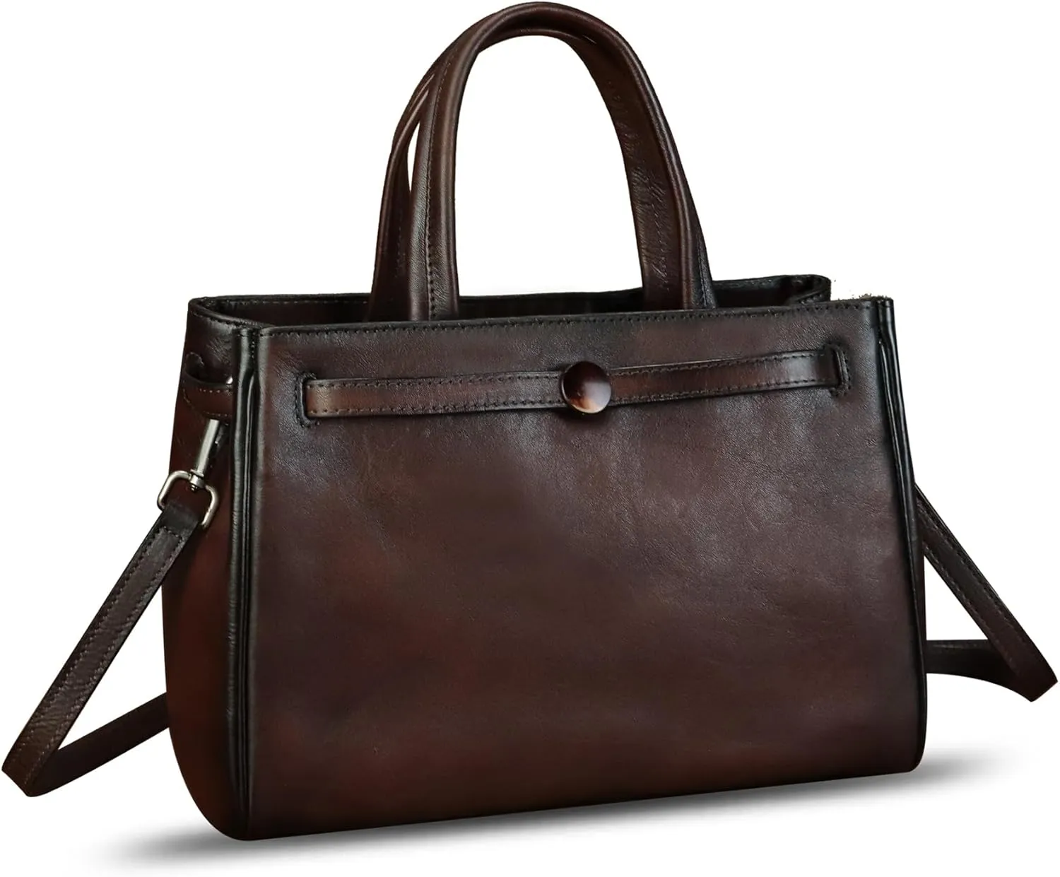 Genuine Leather Handbags for Women Vintage Real Leather Messenger Bag Shoulder Bag Crossbody Bag Satchel Purse