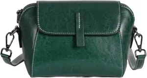 Genuine Leather Mini Small Crossbody Shoulder Bag for Women, Real Cow Leather Handbag Purse