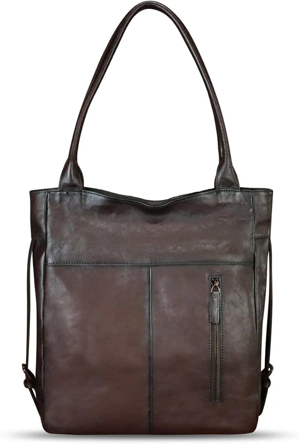 Genuine Leather Shoulder Bag for Women Hand Painted Leather Handbag Handmade Purse Work Tote Bag Casual Purse