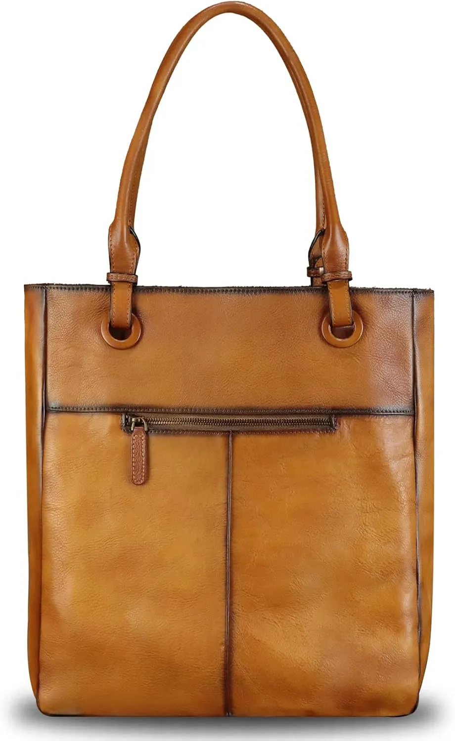 Genuine Leather Shoulder Bag for Women Hand Painted Leather Handbag Handmade Work Tote Bag Casual Hand Purse