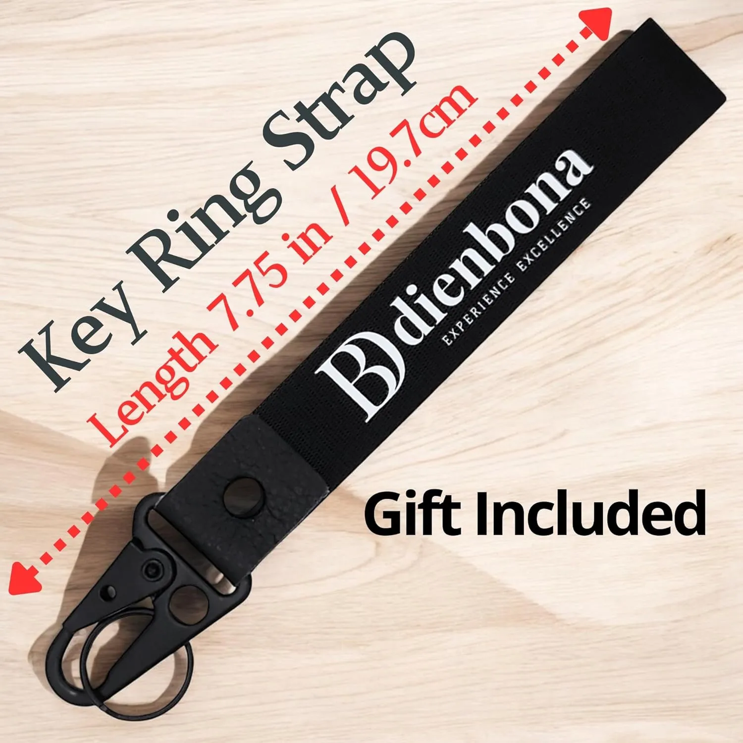 Genuine Leather Slim Sling Waist Bag, Crossbody Travel Pouch with Adjustable Strap and key Ring (Black)