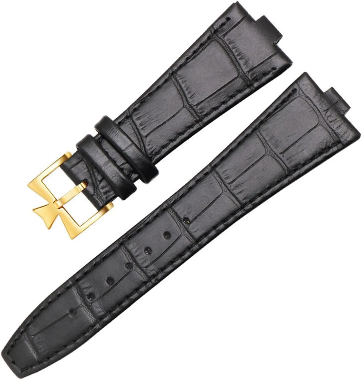 Genuine leather strap is suitable for Vacheron Constantin OVERSEAS Series 4500V 5500V P47040 stainless steel buckle