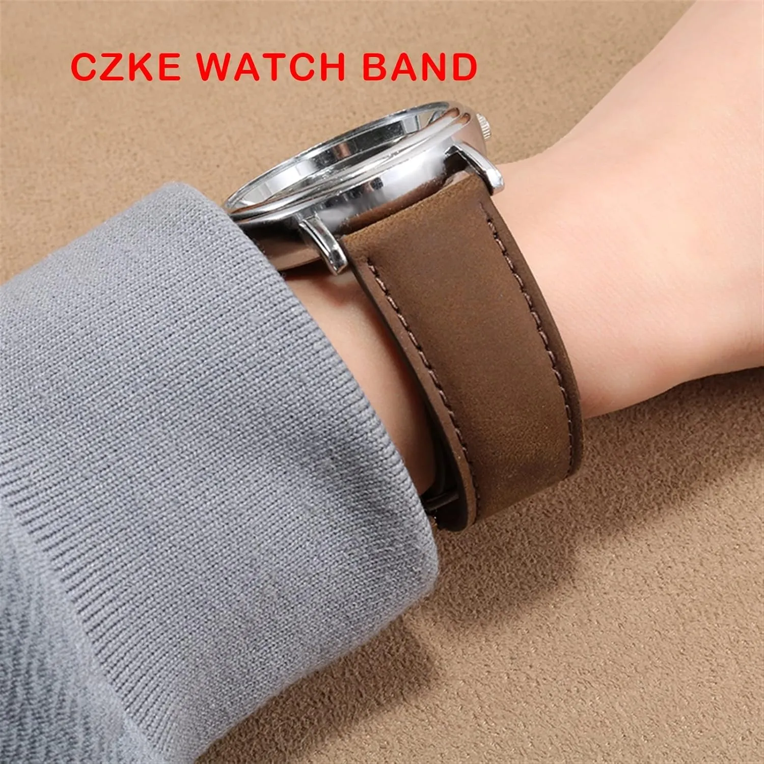 Genuine Leather Watch Band for Hamilton Kaqi Field Aviation Frosted Folding Buckle Watch Chain 20mm 22mm Strap (Color : 25-12mm, Size : 20mm)