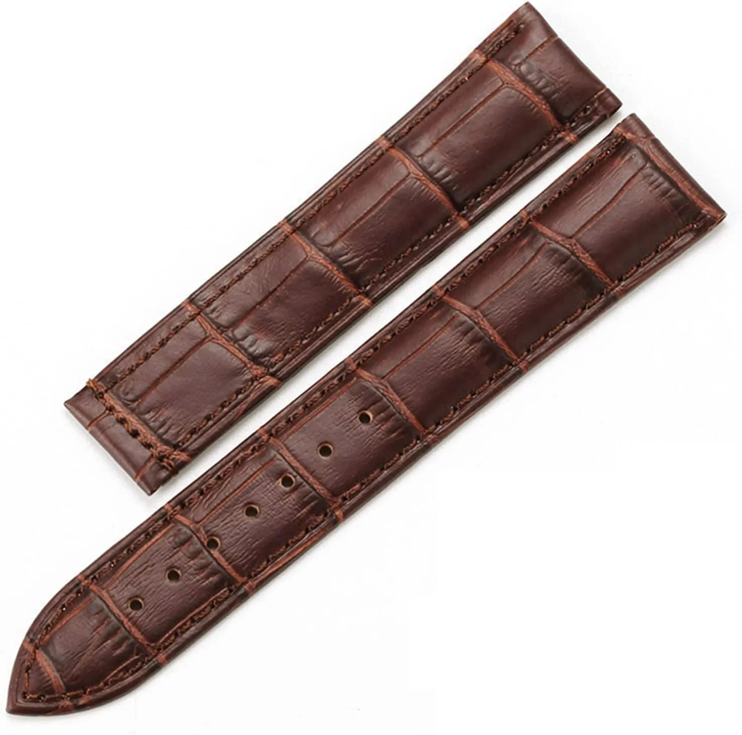 Genuine Leather Watch Strap for Omega Watch Seamaster wristband 19mm 20mm 22mm Deployant Clasp Black Brown Watchband Bracelet