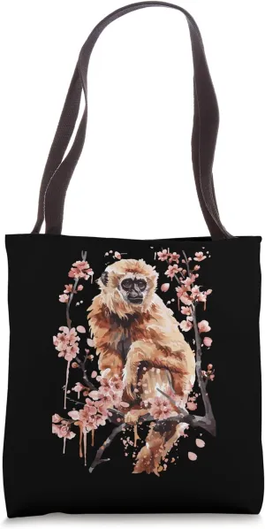 Gibbon Flower Tote Bag