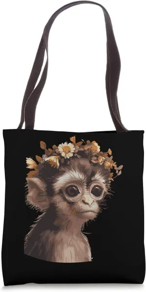 Gibbon Flower Tote Bag