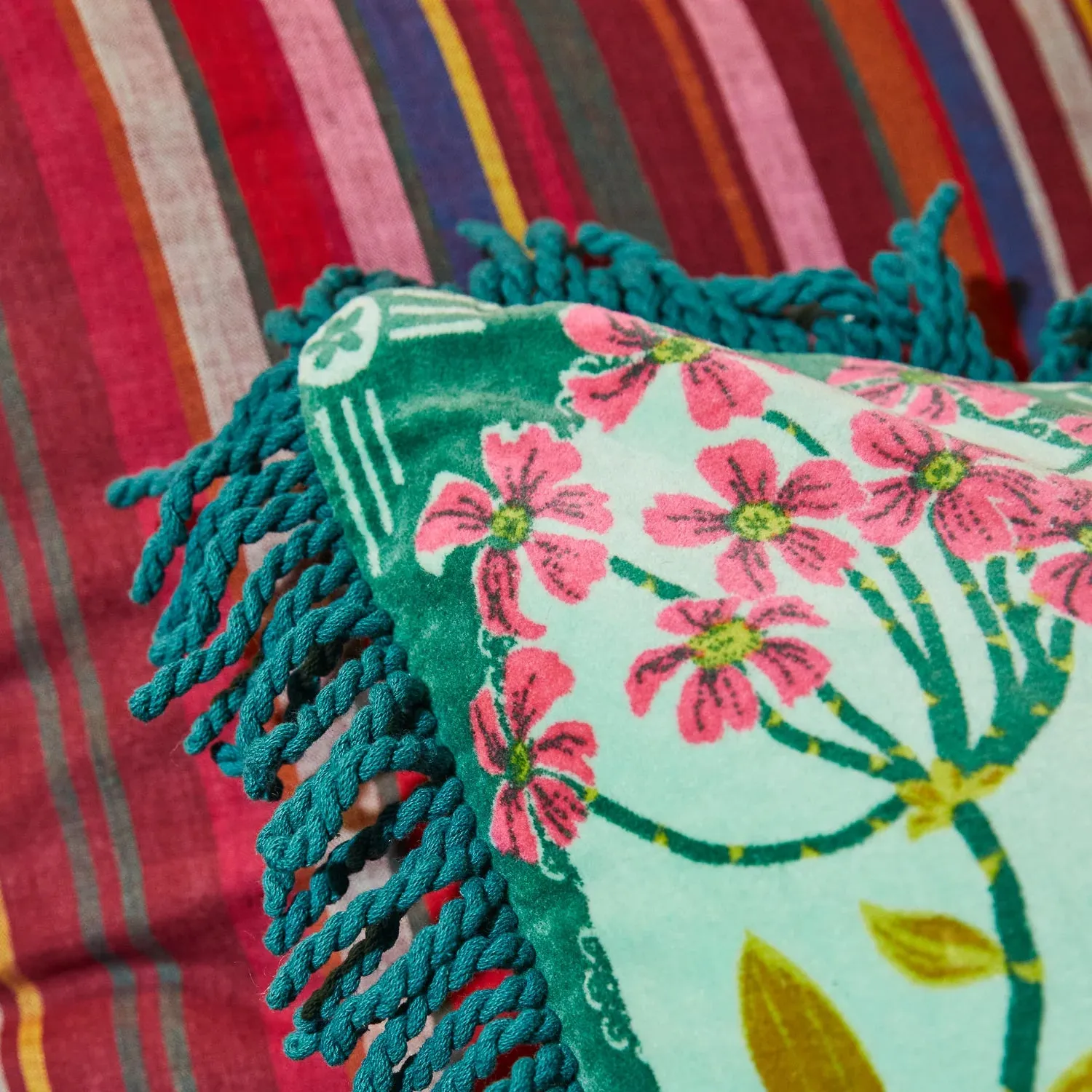 Gigi Velvet Cushion | Forest