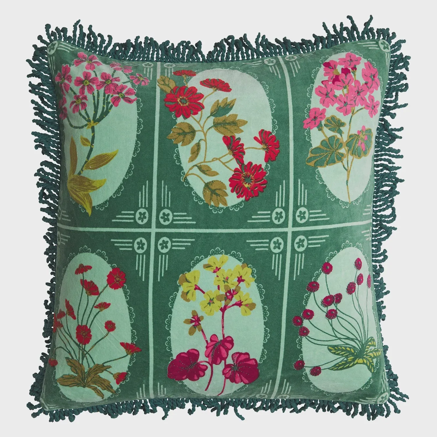 Gigi Velvet Cushion | Forest