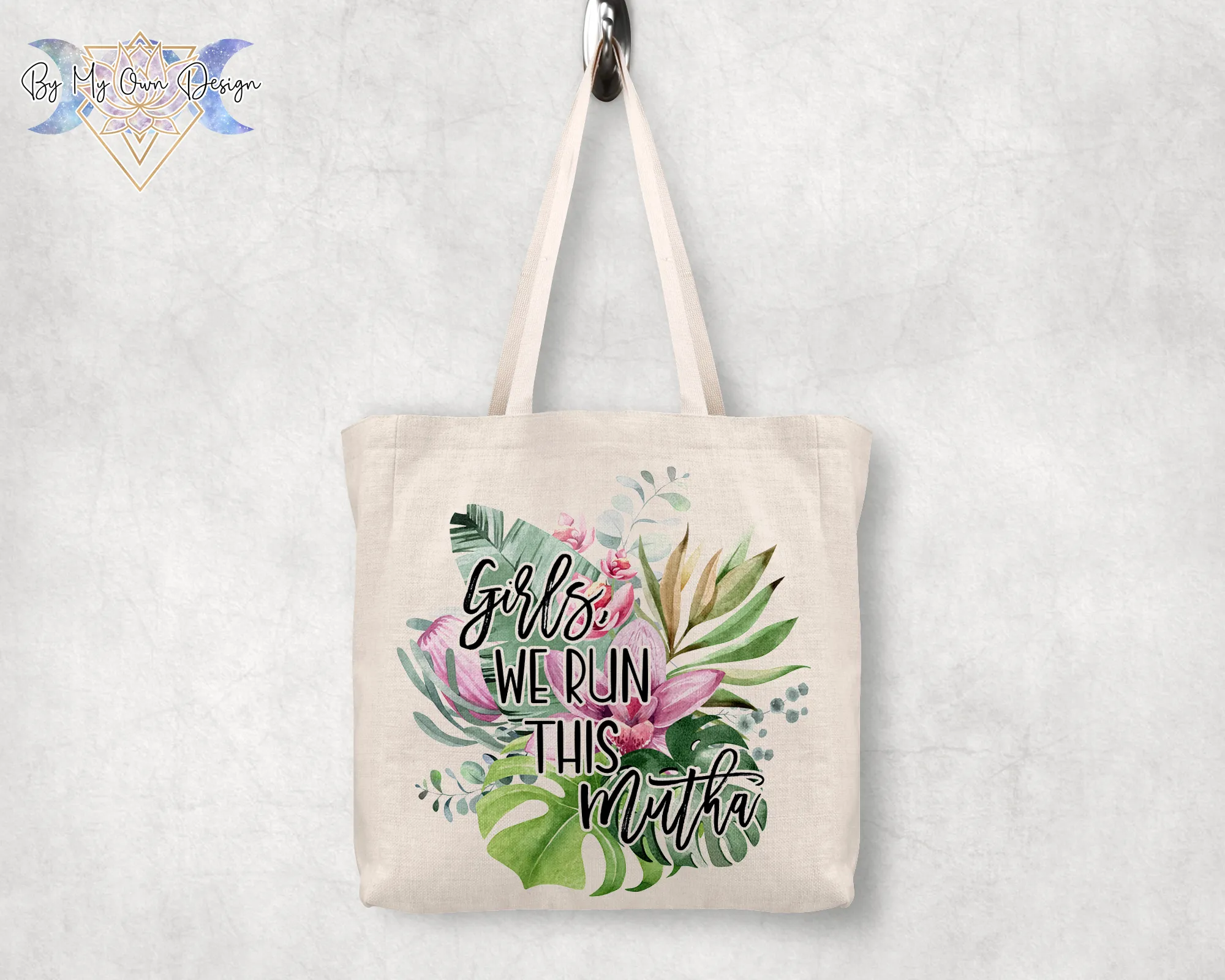 Girls We Run This Mutha Oversized Tote Bag
