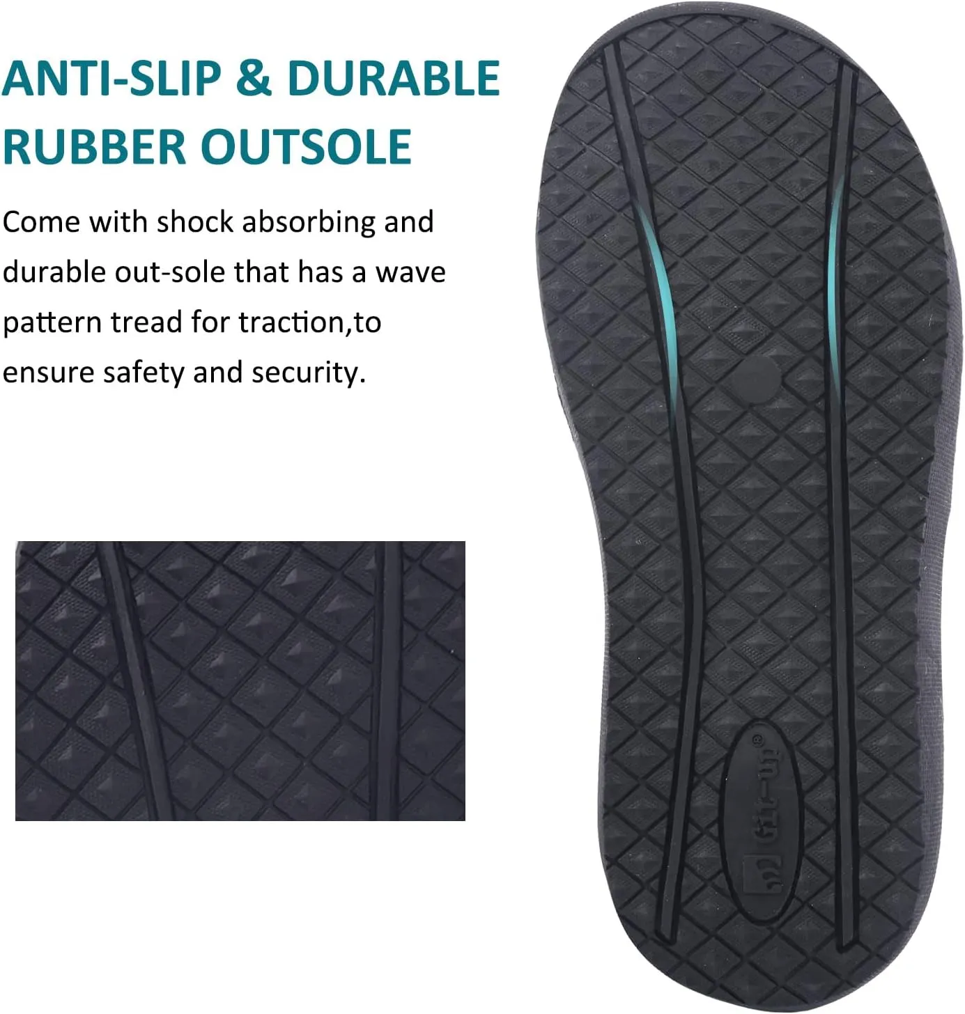 Git-up Orthotic Slippers with Arch Support for Plantar Fasciitis Pain Relief,Comfortable Slip On Clog,Indoor Outdoor Orthopedic House Shoes with Anti-Skid Rubber Sole