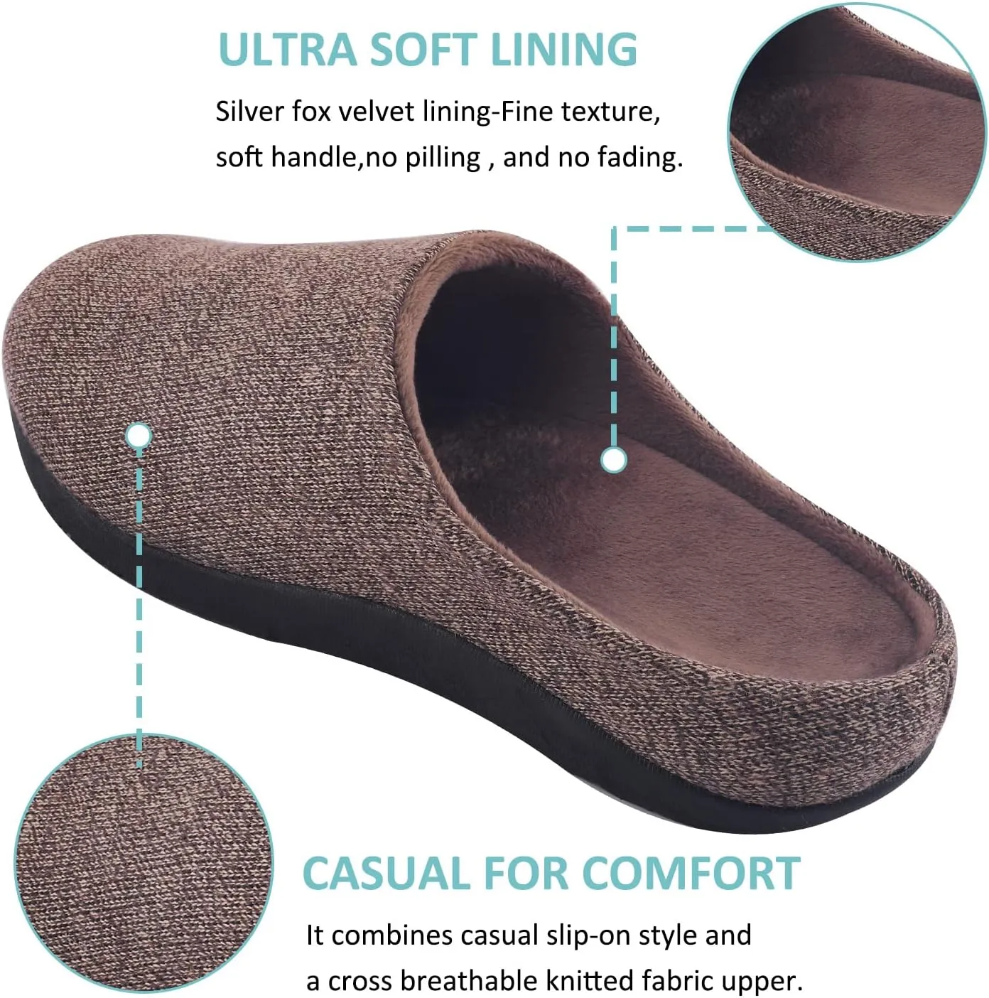 Git-up Orthotic Slippers with Arch Support for Plantar Fasciitis Pain Relief,Comfortable Slip On Clog,Indoor Outdoor Orthopedic House Shoes with Anti-Skid Rubber Sole