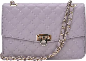 GM LIKKIE Quilted Shoulder Bag for Women, Medium Flap Crossbody Handbag with Chain Strap, Soft Vegan Leather Clutch Purse