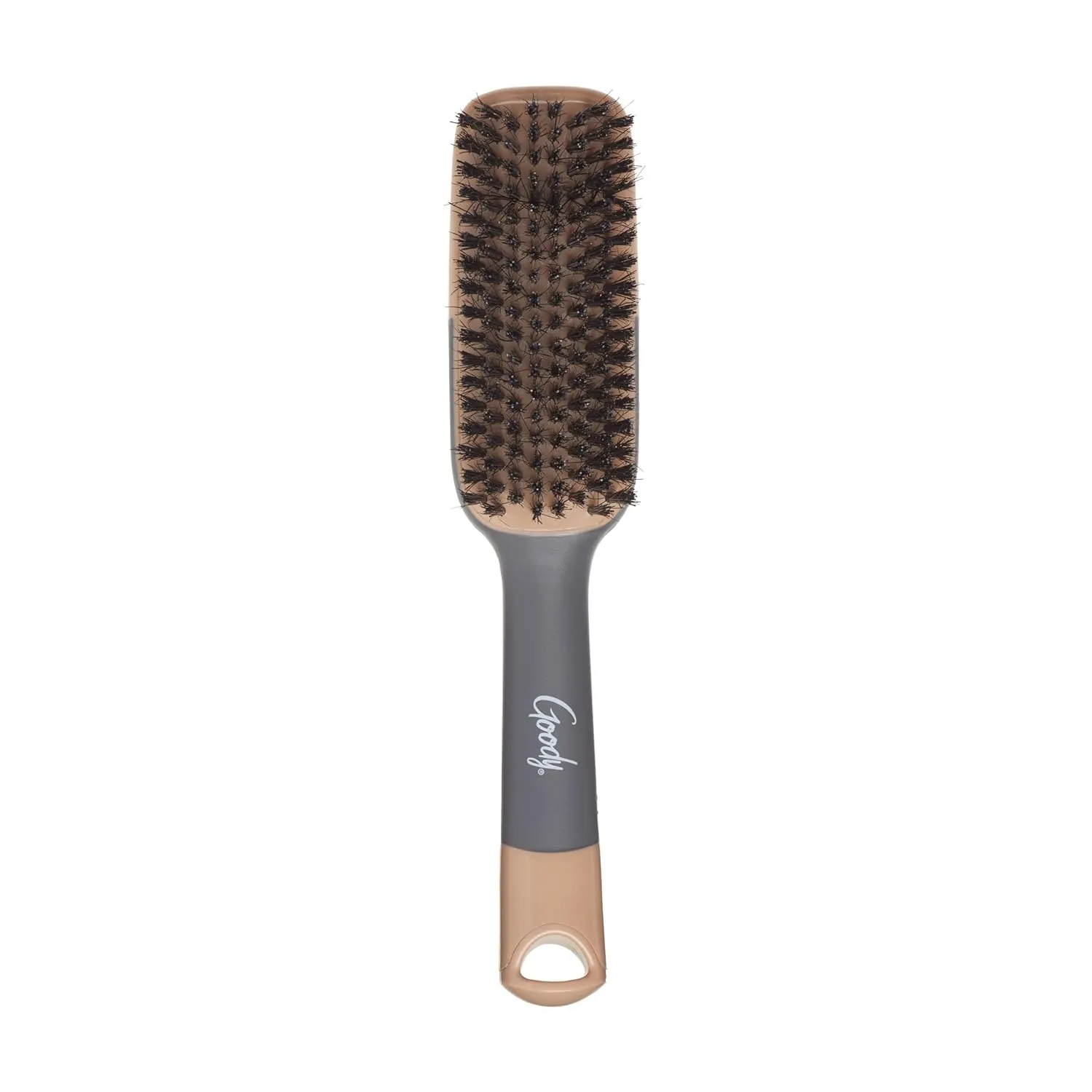 Goody Straight Talk Boar Bristle Hair Brush Gray and Brown 1 Ct (Pack of 2)