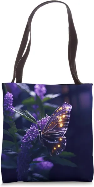 Gorgeous Butterfly Bush Purple Butterfly Bush Flower Tote Bag